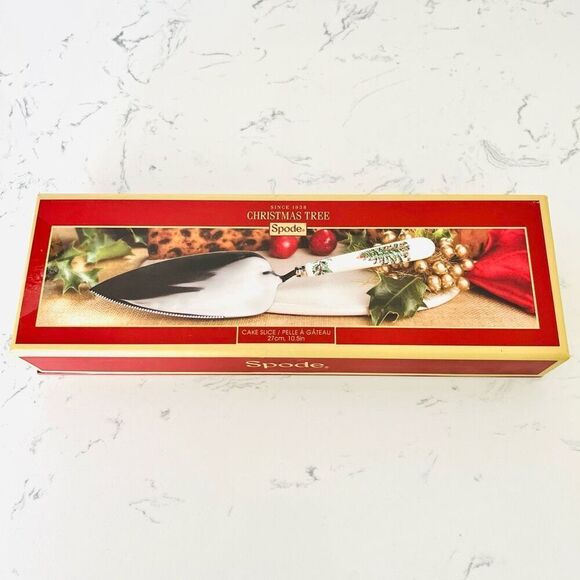 Spode Christmas Tree Cake Slice Pie Server Knife 10” - Picture 4 of 6
